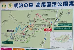 高尾山のマップ
